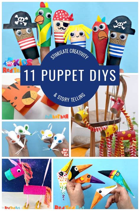 11 Diy Puppets You Can Make At Home Red Ted Art