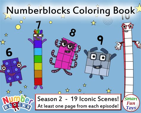 Numberblocks Coloring Book Season 2 Etsy Finland