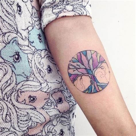 Tattoo Color Tree Of Life Tattoo Geometric Tattoo