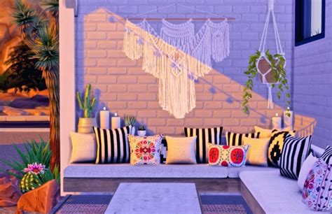 Westwing Collection Throw Pillows And Rug At Sooky Sims 4 Updates