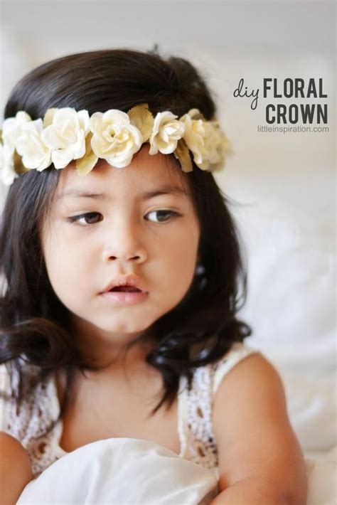 Diy Floral Crown Flower Girl Hairstyles Headband Hairstyles Diy