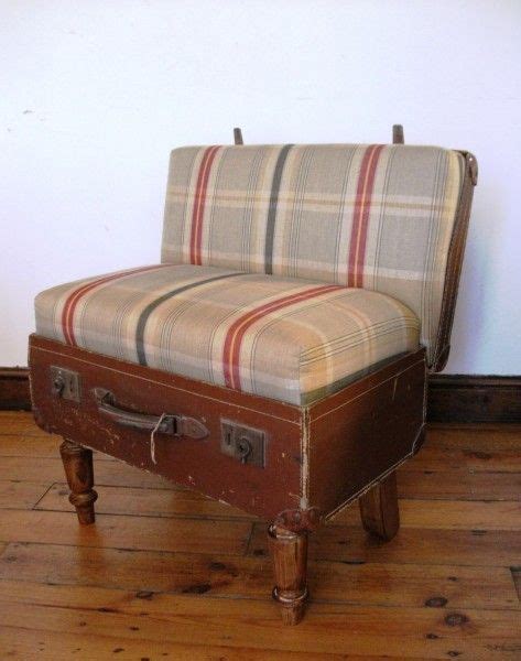 I Will Have This One Day Suitcase Chair Old Luggage Repurposed