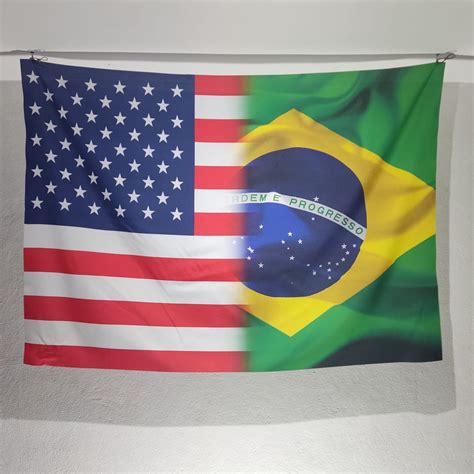 Bandeira Estados Unidos Brasil