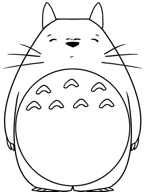 My Neighbor Totoro Coloring Page Anime Coloring Pages