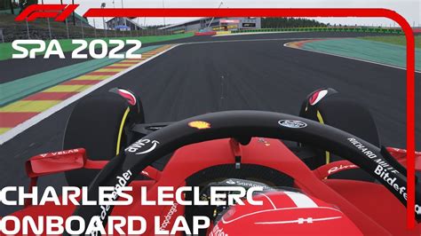 Charles Leclerc OnBoard Lap 2022 Belgian Grand Prix Assetto Corsa