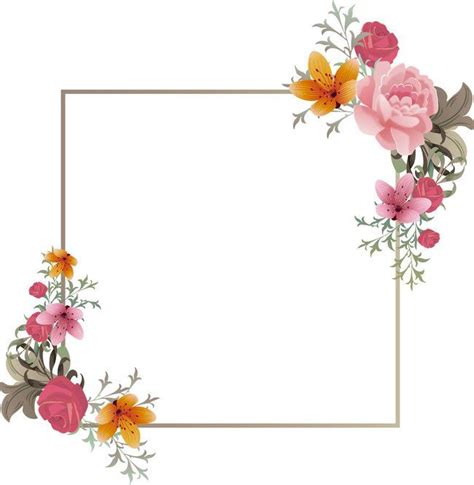 Creative Floral Border Background Borders And Frames Clip Art Borders