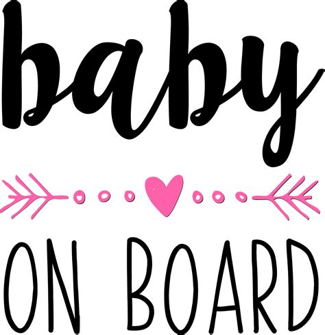 Decal Baby On Board Svg 206 Best Quality File