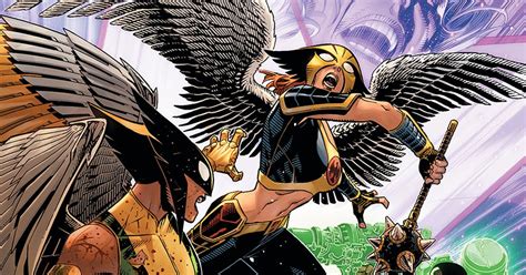 Hawkworld Cover For Upcoming Justice League Issue Hawkgirl Vs Hawkwoman