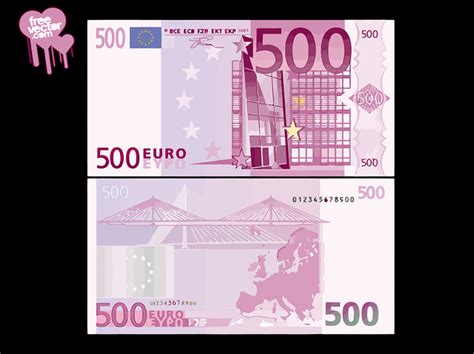 Gibt es den schein nicht. Free Vectors: Front & Back Side of 500 Euro Banknote | Free Vector