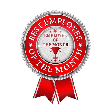 Best Employee Of The Month Award Stock Illustration Illustration Of
