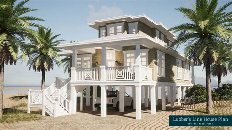 Lubbers Line 4 Bedroom Beach House Plan By Tyree House Plans