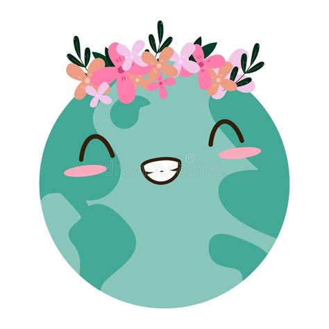 Happy Earth Planet Cartoon Stock Vector Illustration Of Ocean 189049441