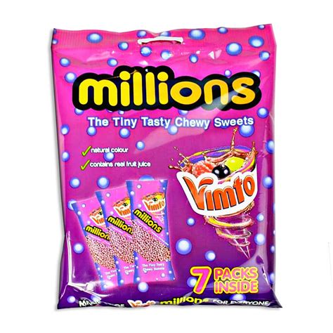 Millions Vimto Chewy Sweets 7Pack 105g | Candy Crush