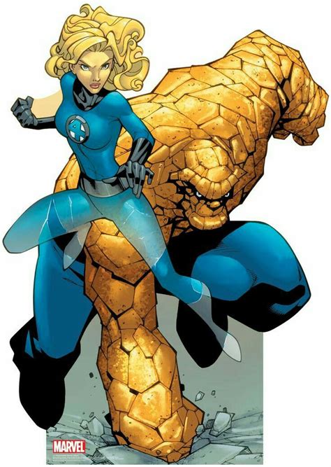 Susan Storm Richards Invisible Woman And Ben Grimm The Thing Marvel