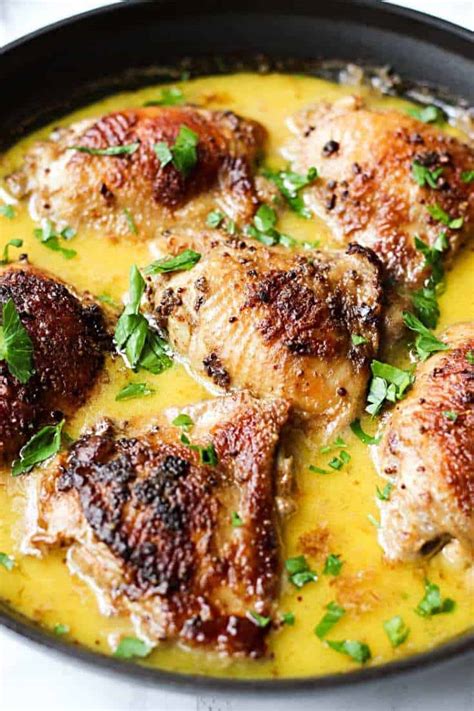 This rendition is a great way to bring a modern twist to a classic staple. Mustard Chicken Recipe (Wait Until You Try The Sauce ...