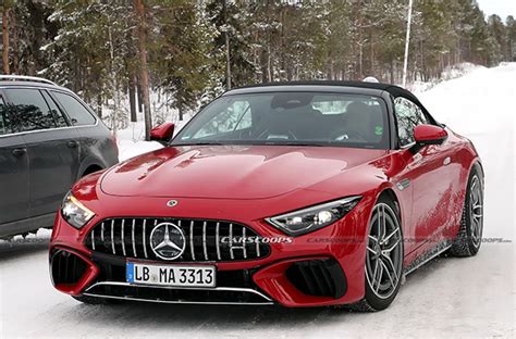 2023 Mercedes Amg Sl 63 E Performance Looking Pretty In Red Mercedes