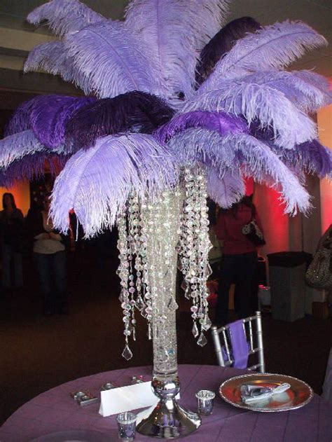 Purple And Black And Platinum Centerpieces Centerpiece Done By Pure