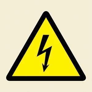 Marine Hazard Sign: Electrical Symbol | Hazard sign, Hazard symbol ...