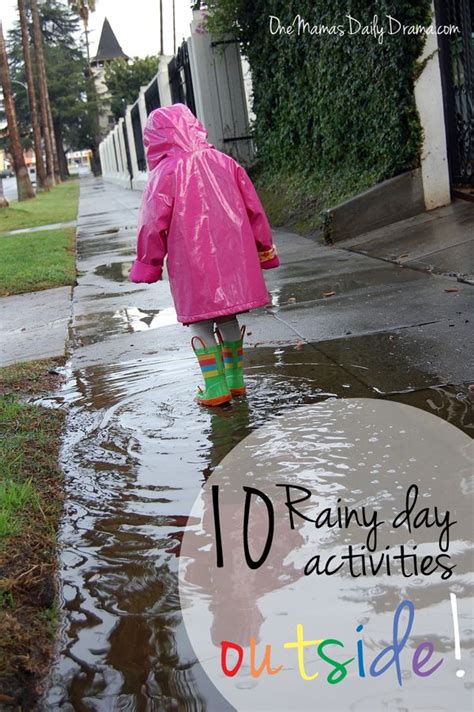 12 Rainy Day Activities For Kids Outside Play Ideas Rainy Day