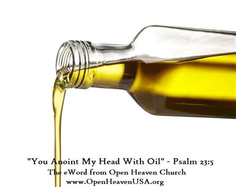 Anointing with oil for healing is never mentioned in any other context in the new testament. You Anoint My Head With Oil