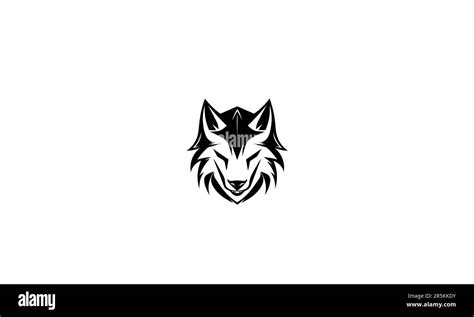 Wolf Wild Vector Logo Design Stock Vector Image And Art Alamy