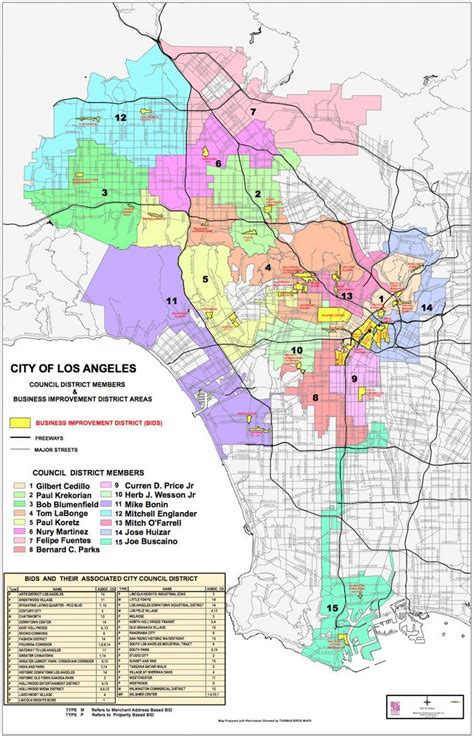 Los Angeles City Council District Map Map Of The World