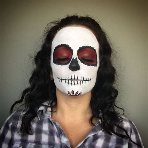 Simple Sugar Skull Mehron Makeup By Sarah Richards At Legal Hair And