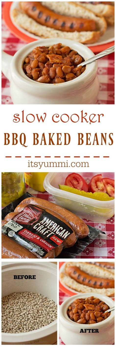 Slow Cooker Bbq Baked Beans Recipe Its Yummi