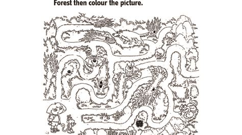 Dora The Explorerdora Maze Colouring Pages For Preschoolers