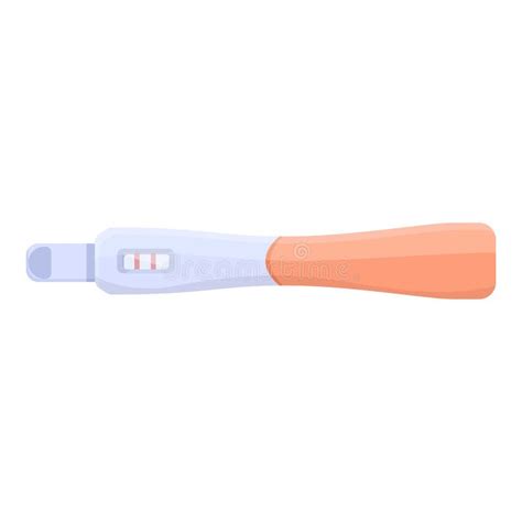 Result Pregnant Test Icon Cartoon Vector Positive Stick Stock Vector Illustration Of