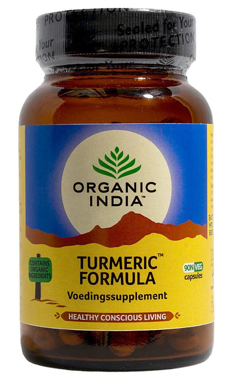 Kurkuma Turmeric 90 Capsules 100 Biologisch Van Organic India