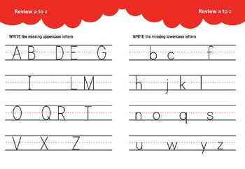 Teach kids by having them. Free Alphabet A to Z Letter Writing Practice Kindergarten ...