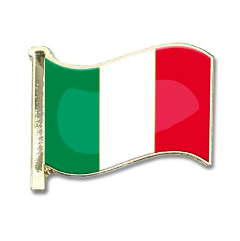 The italian flag is the flag of the country named italy. ITALY FLAG BADGE