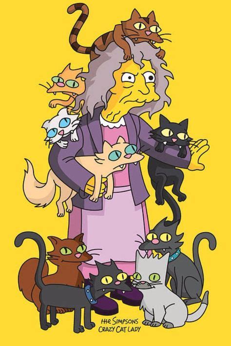 Image Result For Crazy Cat Lady Simpsons With Images Crazy Cats