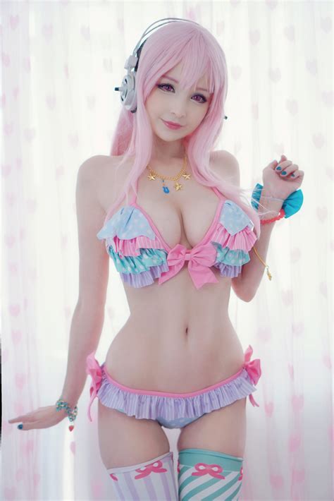 Sonico Ero Cosplay By Hidori Rose Barely Able To Be Contained HentaiDude TV