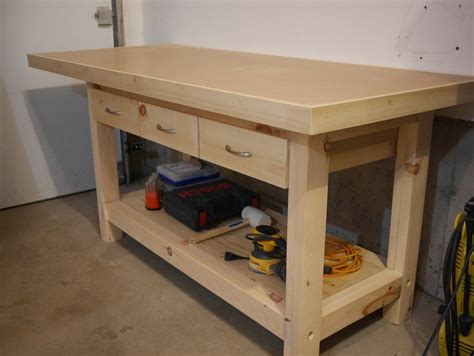 Workbench With Plywood And Hardboard Top By Benoitm