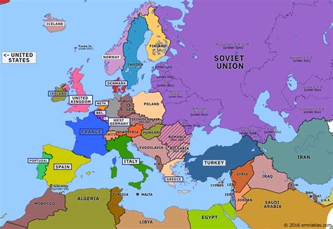 Map Of Europe In 1980 Map Of World