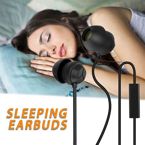 X110 Sleep Earphones Anti Noise Headphones Ultra Soft Silicone Earbuds 3 5mm Wired Headset For
