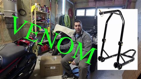 Venom Triple Tree Front Motorcycle Stand Build And Review Youtube