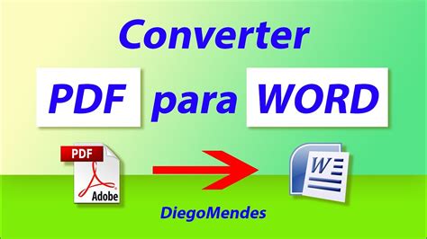Converter Pdf Para Word Gratuito Printable Templates Free