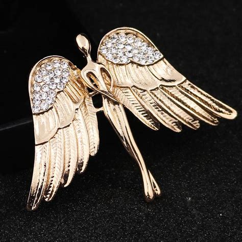Elegant Angel Wings Brooches Crystal Brooch Pin For Men Women Party Jewelry Ebay
