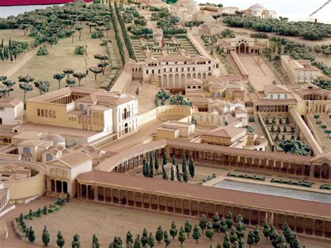 Rome Hadrians Villa At Tivoli Model 3 Ancient Roman Houses