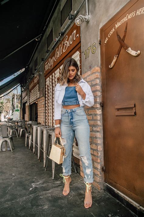 VerÃo 2020 Looks Jeans Verão Street Style Fashion Moda Feminina Going Out Outfits Fashion