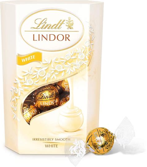 Lindt Lindor White Chocolate Truffles Box 200g Approved Food