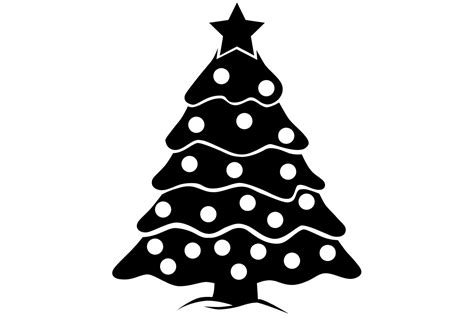 Christmas Tree Graphic By Idrawsilhouettes · Creative Fabrica