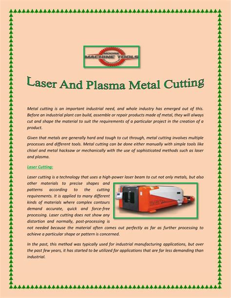 Ppt Laser And Plasma Metal Cutting Powerpoint Presentation Free