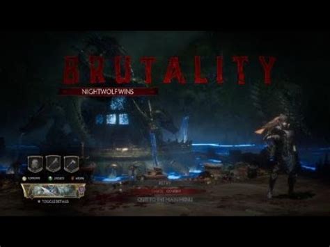 Mortal Kombat 11 NightWolf Brutality YouTube