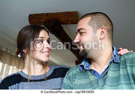 Young Turkish Couple Looking Eachother
