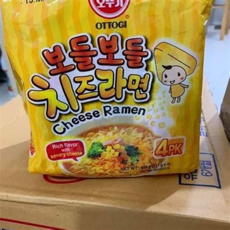 Ottogi Cheese Ramen Korean Instant Noodlescheese Flavor Shopee