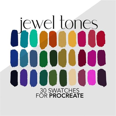 Jewel Tone Colors Chart